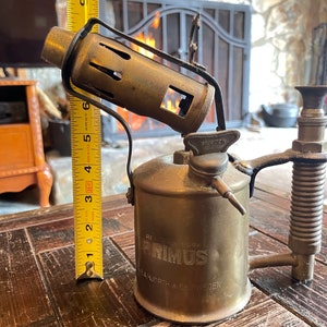 Sällsynt vintage blåsbrännare Primus nr 622 B.A.HJORT & Co. Sverige