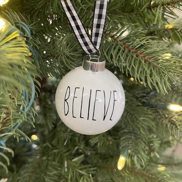 Rae Dunn Inspired personalized Ornaments
