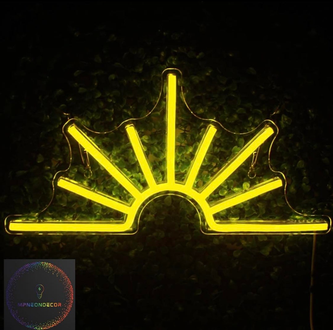 Sol Neon Led Sun Neon Sign, Light Sign Wall Decoration, Gift Idea for Home Decor - Etsy