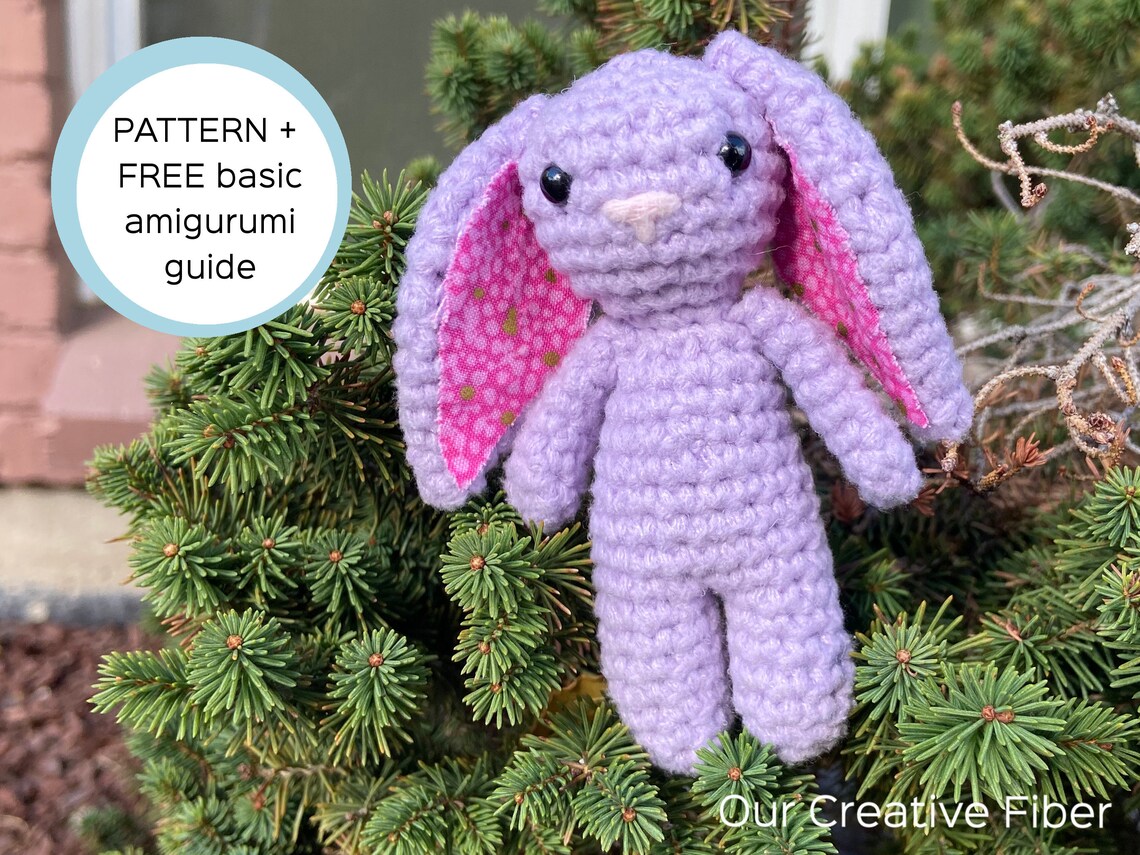 Bunny Crochet Pattern printable English PDF Tutorial File - Etsy