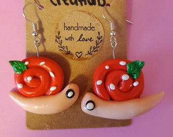 Orecchini Chiocciola Fragola
