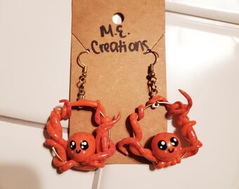 Octopus Earrings *Ready to ship*