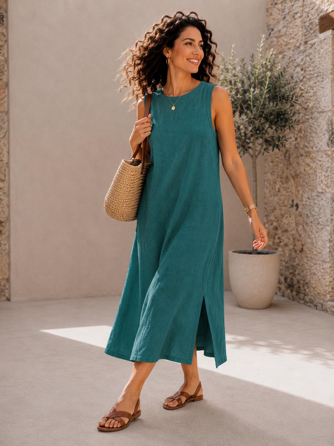 made in italy linen dresses uk Linen Midi Shirt Dress Made in Italy in Assorted Colours One Size Fits  10,12,14