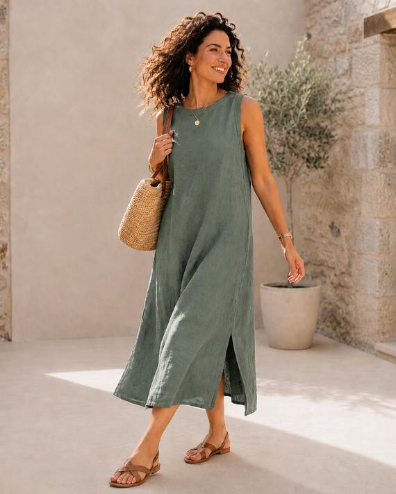 Pure Linen Dress