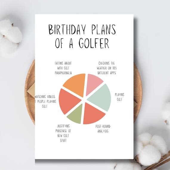 Birthday Card for Golfers, Last Minute Card, Golfing Golf Great Birthday, Funny Card for Golfers, Printable INSTANT DOWNLOAD