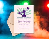 Cheer Party Editable Invitation | Cheerleader Birthday Invite | Any Age | Girl Cheerleader Invitation | Downloadable invite | Digital Invite