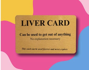 Carte du foie : souvenir de portefeuille en métal doré