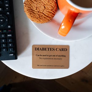Diabetes Card: Humorous Encouragement Gift image 7