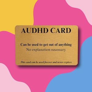 Carte Audhd - humour ironique - encouragements
