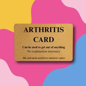 Arthritis Karte - mit einem Augenzwinkern - Ermutigung