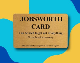 Carte Jobsworth : humour ironique drôle
