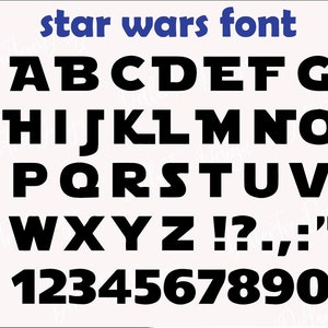 star wars font,Alphabet Svg,Font Svg,Instant Download