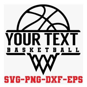 Basketball SVG, Team Logo, Cricut Files, Silhouette Files, SVG Cut Files, Printable, PNG
