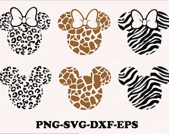 leopard minnie ,leopard mickey svg,minnie design bundle,theme park vacation