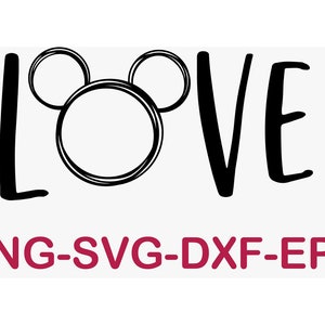 Love svg,mouse love,mickey love, Valentine day svg, couple love svg, valentine svg, cutfile, cricut, silhouette, ai, eps, pdf, png