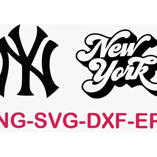 NY Svg, New York Cut File, NY Clipart, Digital Clipart, Cricut, Silhouette Personal and Commercial Use, INSTANT Download