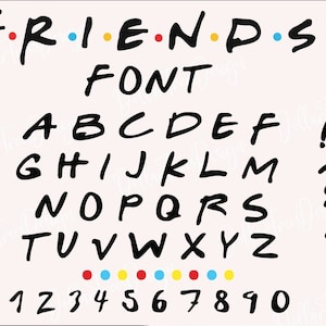 Friends Font SVG | Retro TV Show Font | Cricut & Silhouette Compatible