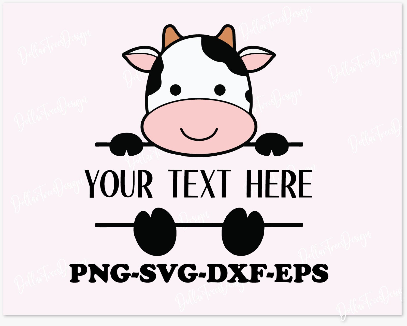 Cute Cow Cow Monogram SVG Cow SVG Split Frog Svg Kawaii - Etsy Australia
