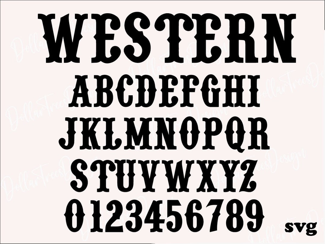 Rodeo Font Svg, Country Font, Western Font,cowboy Font SVG, - Etsy
