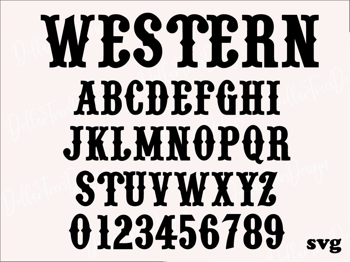 Printable Letter Stencils Western Lowercase Letters - Pattern & Stencils