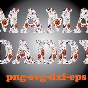 mama and daddy svg,mama halloween svg,daddy halloween svg,pumpkin svg,gost svg
