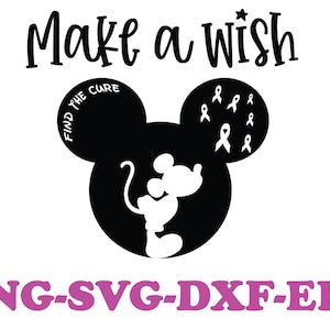 Make a wish _Cancer SVG - Cancer Awareness SVG - Cancer SVG - Cancer Ribbon Svg - Cancer Survivor Svg - Fight Cancer Svg - Cancer Quote Svg