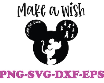 Make a wish _Cancer SVG - Cancer Awareness SVG - Cancer SVG - Cancer Ribbon Svg - Cancer Survivor Svg - Fight Cancer Svg - Cancer Quote Svg