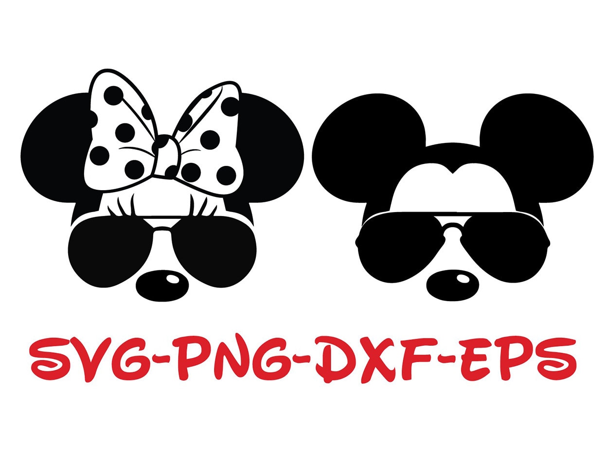 Mickey mouse with shades hotsell