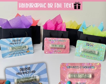 Funny Money Card for Teens  Bruh Birthday, Graduation or Holiday Card with Gift Bag Option