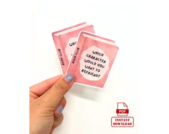 Book Club Conversation Starter Cards: 24 Printable Question Prompts
