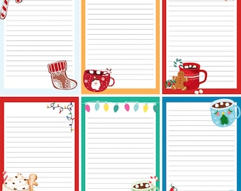 Christmas Stationery | Christmas Gift | Printable Christmas | Letter Writing Paper | Digital Paper | Digital Download | 10 designs