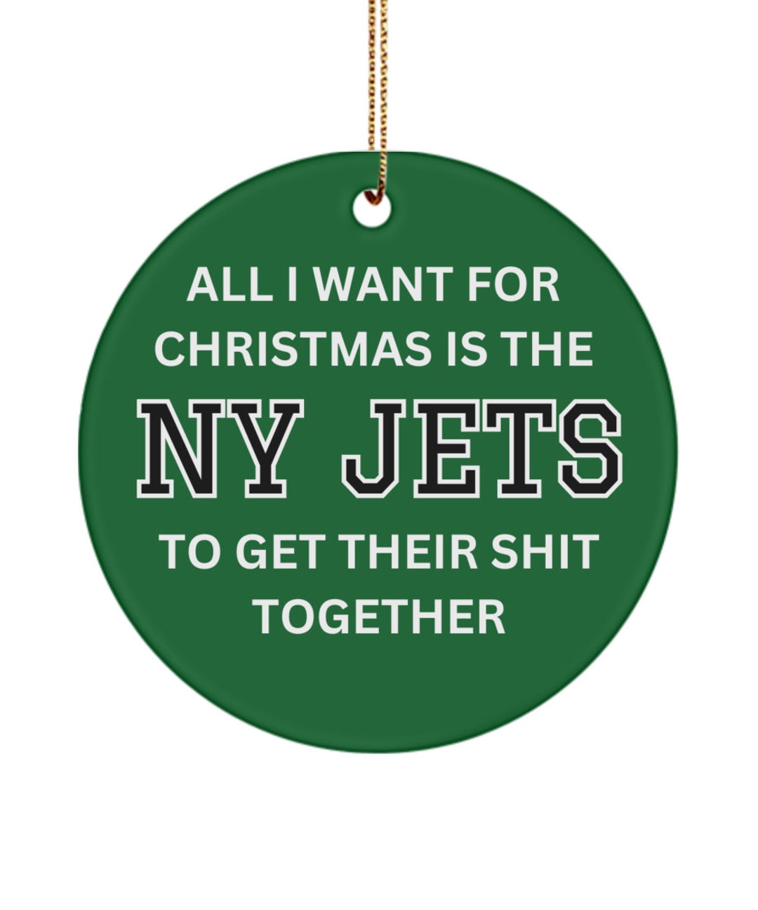 New York Jets Ornament New York Jets Christmas Tree New York Etsy
