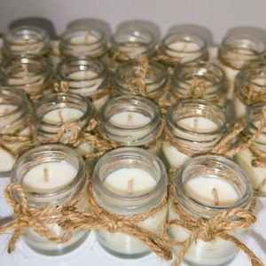 Candles in a Jar,  Soy wax candle in a glass, wedding, birthday, baptism, celebration, thank you, souvenir, guest gift