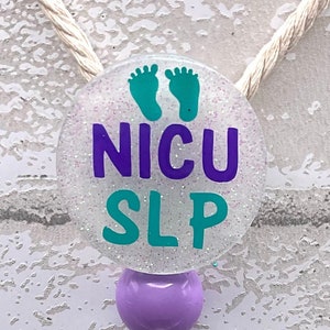 NICU SLP Badge Retractable Badge Reel Interchangeable Badge Reel