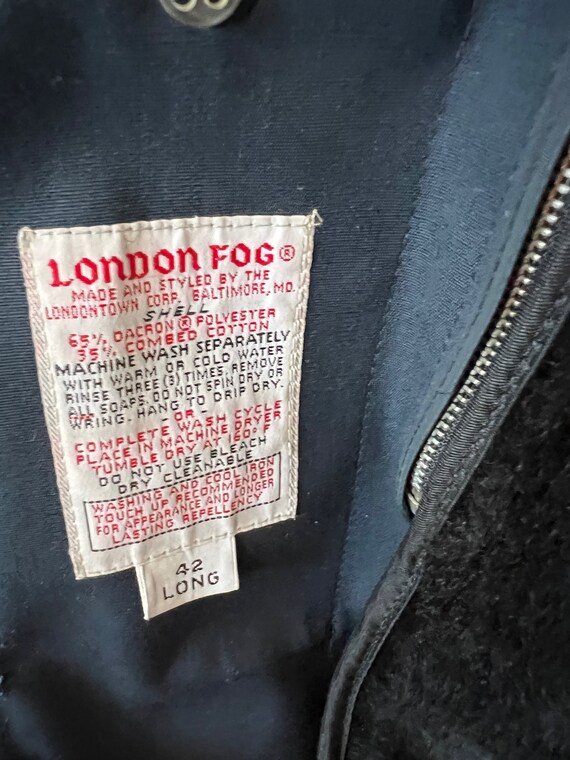 London Fog Vintage Raincoat w/ Lining - image 6
