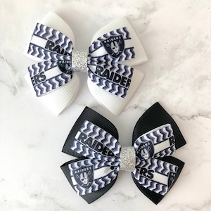 Las Vegas Raiders Hair Bow