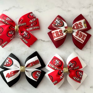 San Francisco 49ers Inspired Hair Bow
