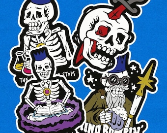 OSRS Skeleton Sticker Sheet | RuneScape Sticker Sheet | OSRS Stickers | Gaming Stickers