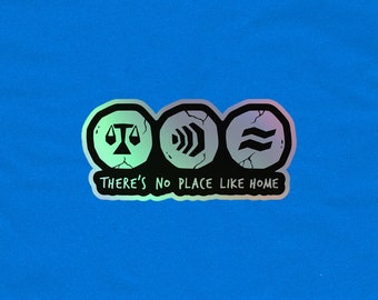 OSRS No Place Like Home Holographic Sticker | RuneScape Sticker | OSRS Holographic Sticker | Old School RuneScape | Gaming Sticker
