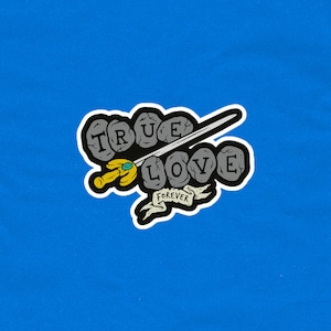 OSRS True Love Sticker | RuneScape Sticker | OSRS Sticker | Gaming Sticker | RS Laptop Sticker