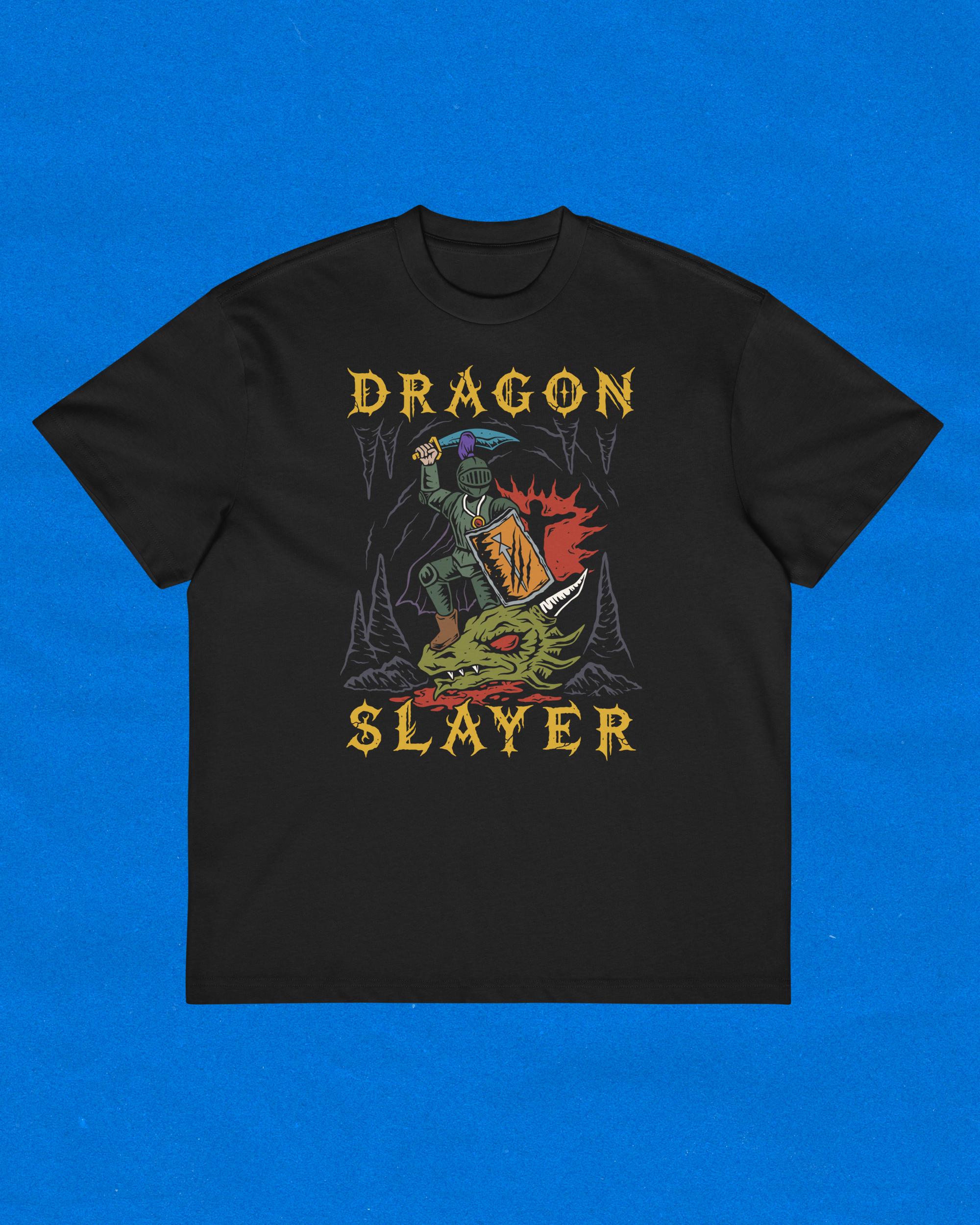 OSRS Dragon Slayer Men's Box Tee | Runescape Oversized T-shirt