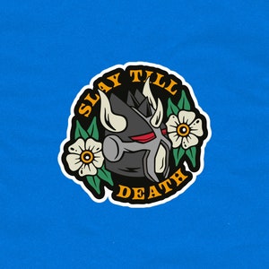 Slay Till Death Sticker | RuneScape Sticker | RuneScape Sticker | Gaming Sticker | RS Laptop Sticker