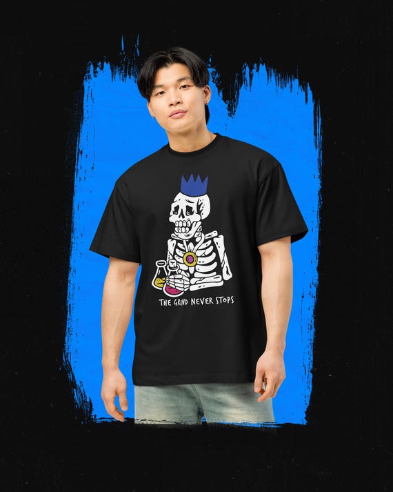 トップス arts&science a box shirt size2 OSRS Grind Never Stops Men's Box Tee | Runescape Oversized T-shirt