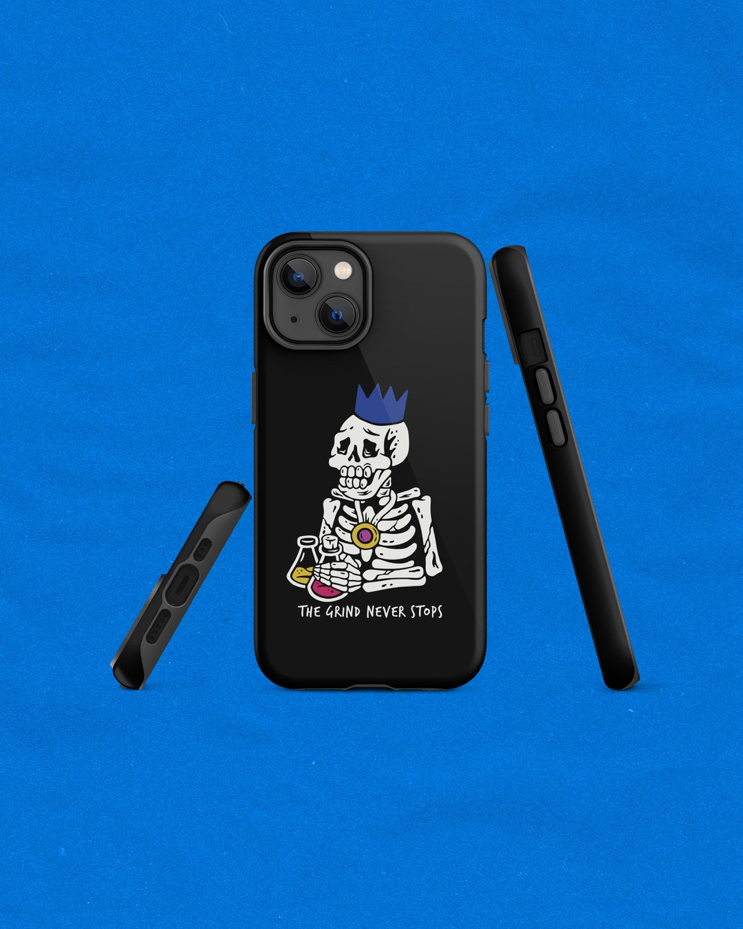 OSRS Grind Never Stops Tough iPhone Case Runescape Phone Case Old