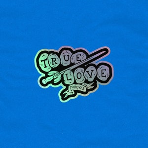 OSRS True Love Holographic Sticker | RuneScape Sticker | OSRS Holographic Sticker | Old School RuneScape | Gaming Sticker