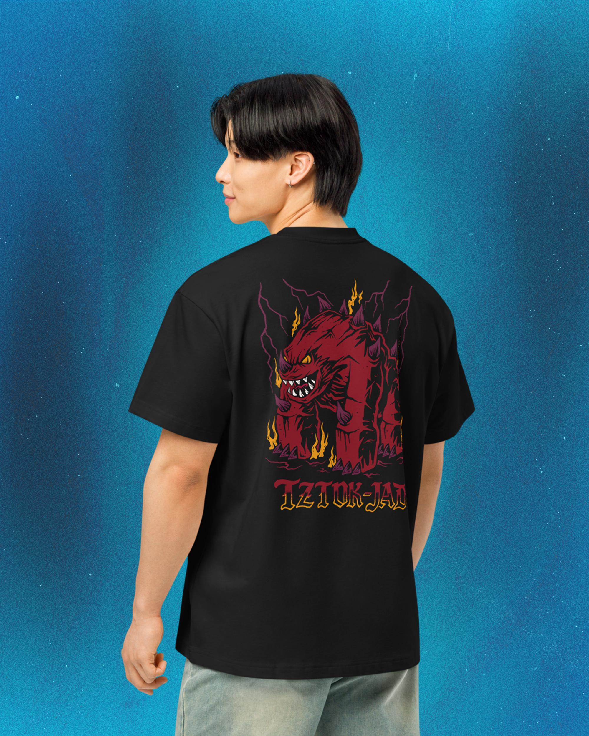 OSRS Jad Men's Box Tee | Runescape Oversized T-shirt | Gaming T