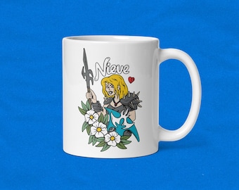 OSRS Nieve White Glossy Mug | RuneScape Glossy Mug | OSRS Coffee Mug | White Glossy Mug