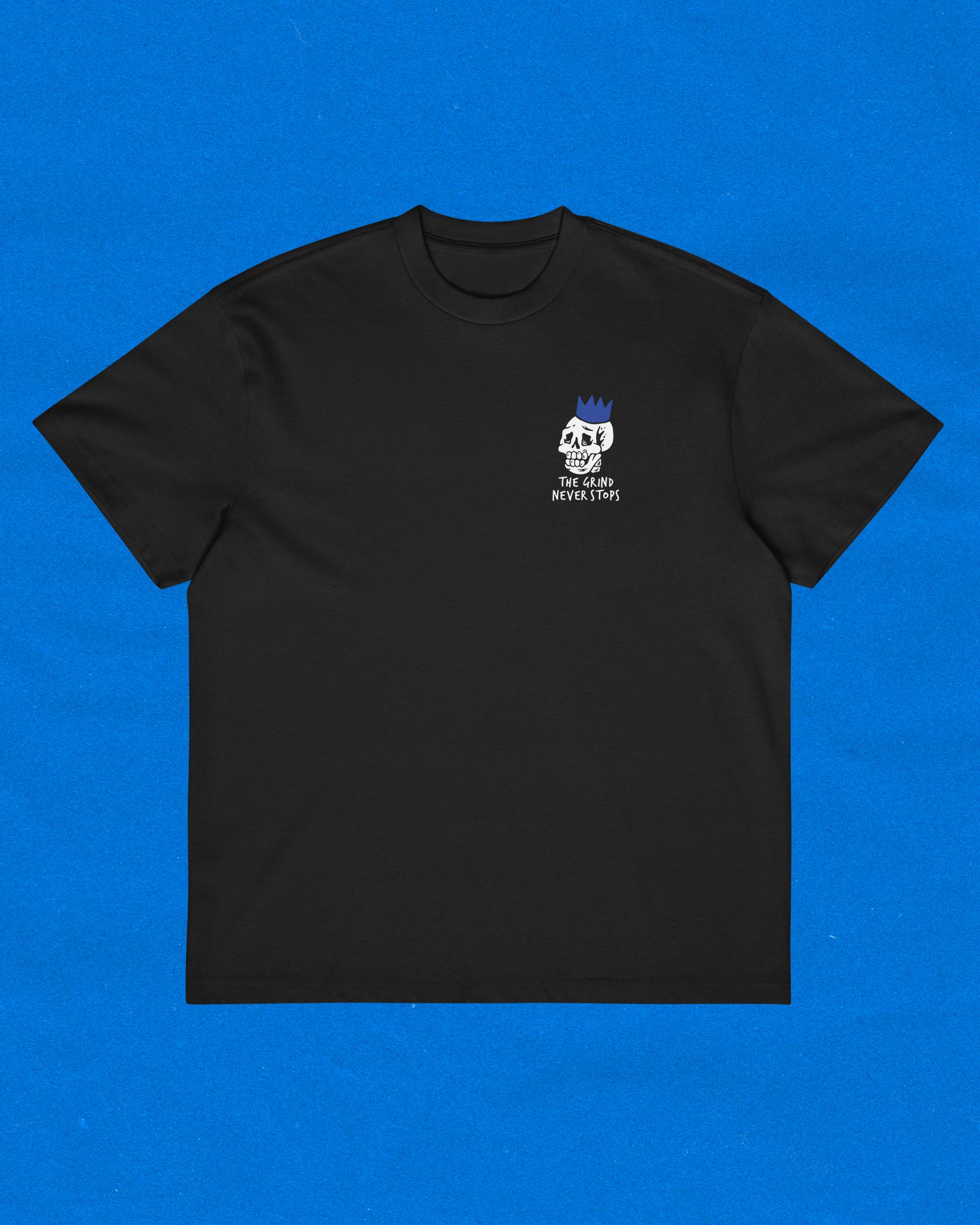 OSRS Grind Never Stops Men's Box Tee | Runescape Oversized T-shirt