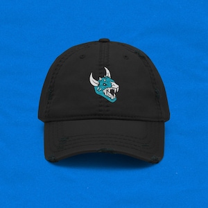 OSRS Vorkath Distressed Dad Hat | Gamer Hat | RuneScape DTF Printed Hat | Distressed Hat | Gift For Him | Gift For Her