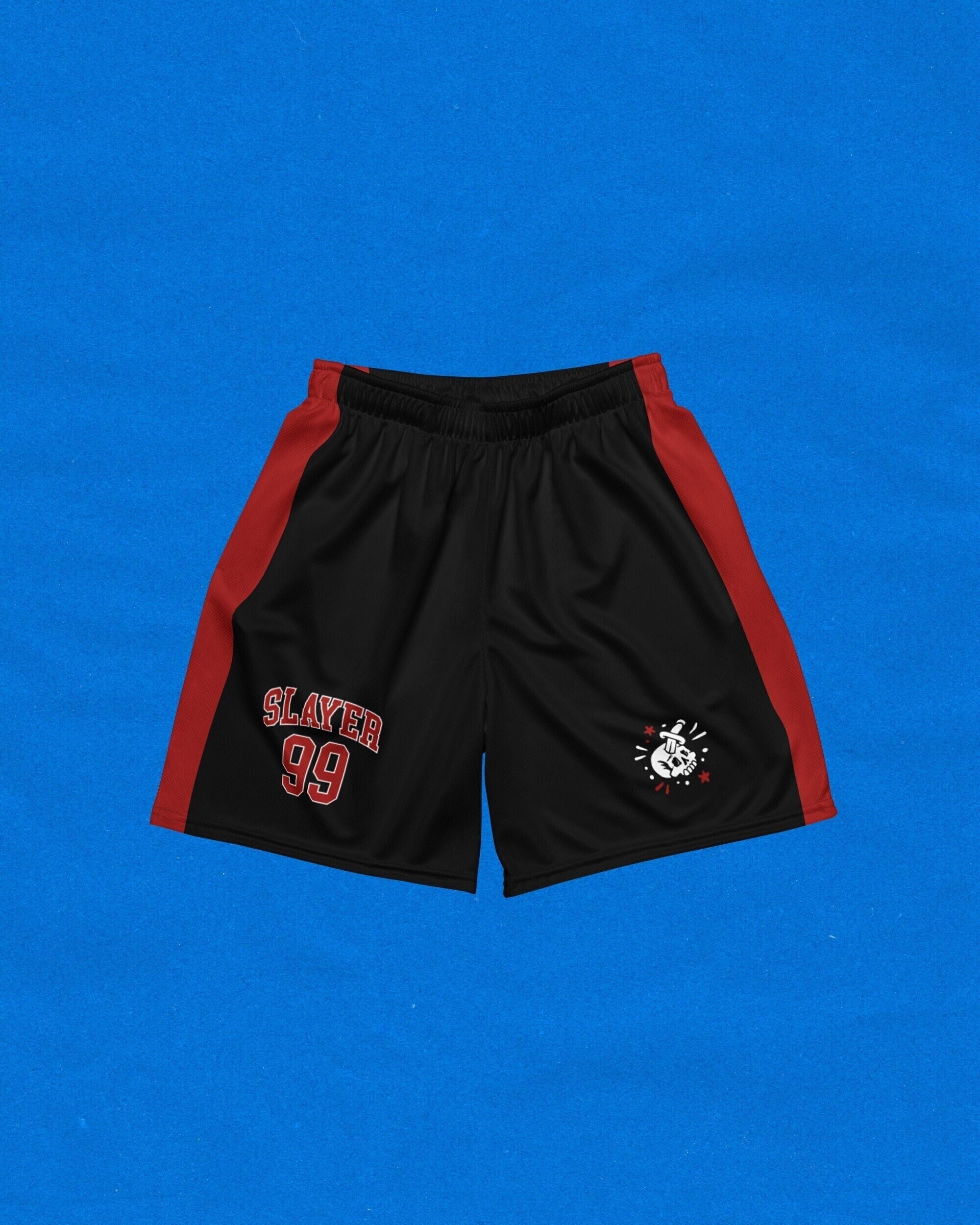 OSRS 99 Slayer Unisex Mesh Shorts | RuneScape Skill Cape | OSRS Shorts | RuneScape Slayer | Gift For Him | Gift For Her